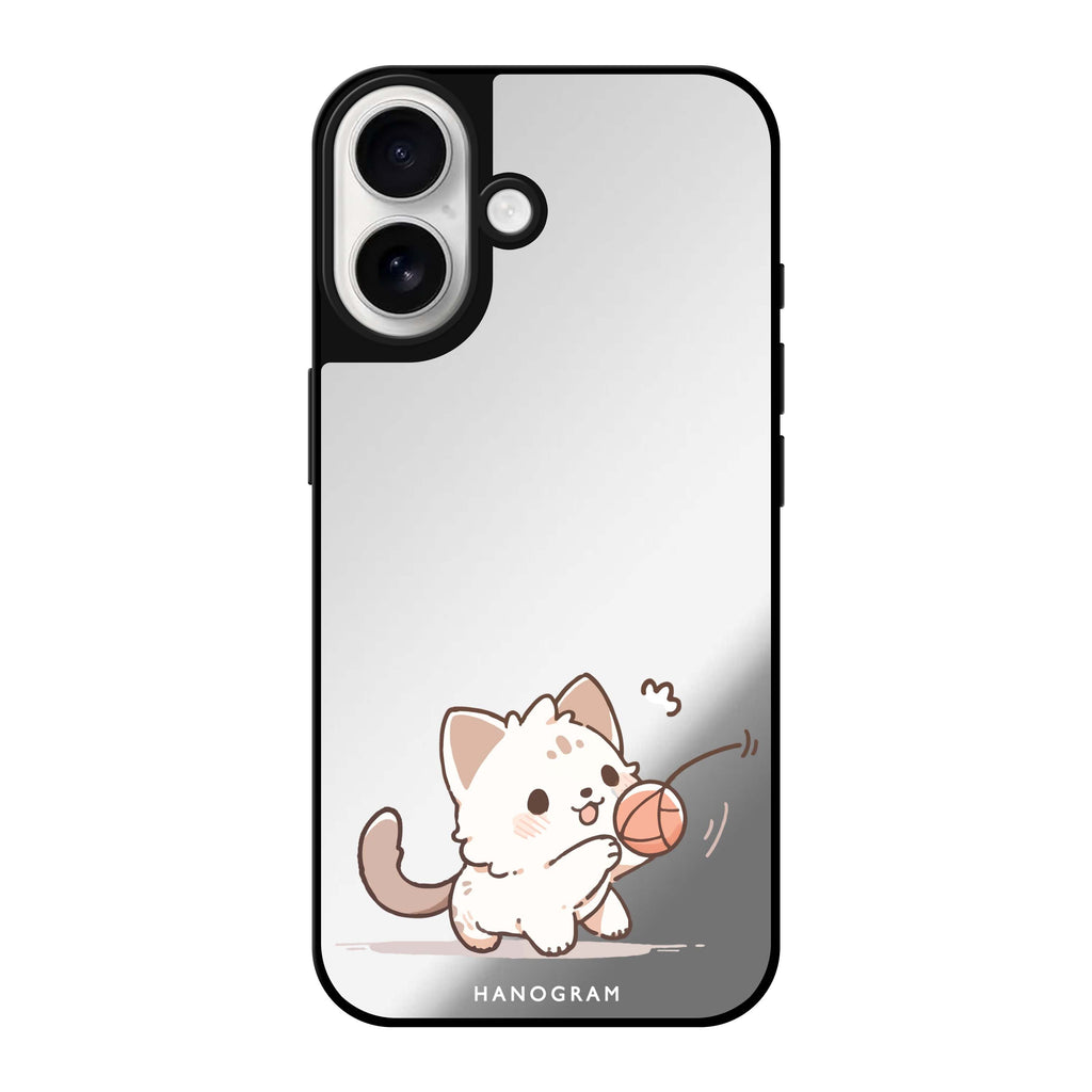 Reflective iPhone 16 Mirror Case –Kitty Chase Design