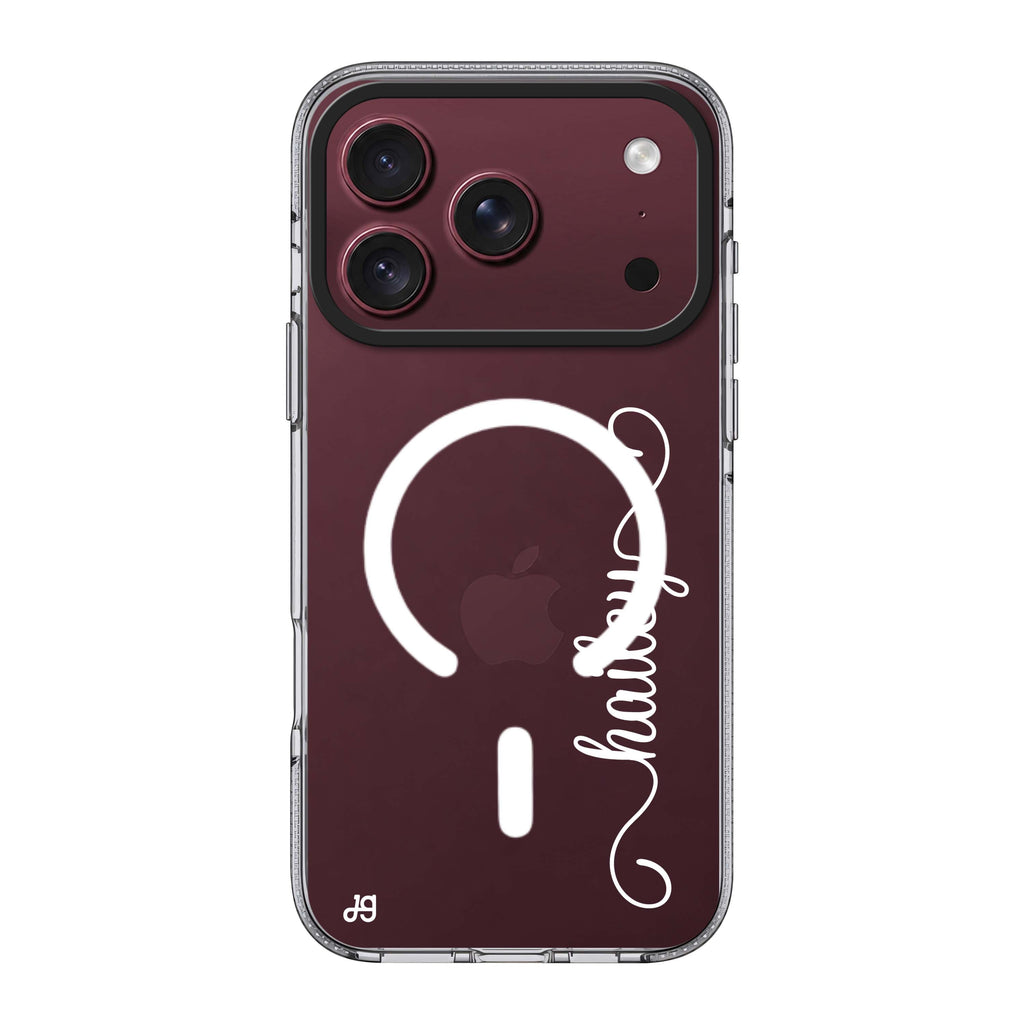 Vertical Cursive Handwritten Ultra Clear Case