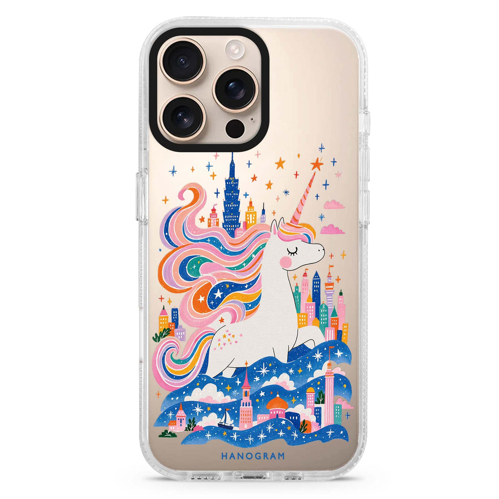 Unicorn Castlekeeper iPhone 16 Pro Max Ultra Clear Case - front view