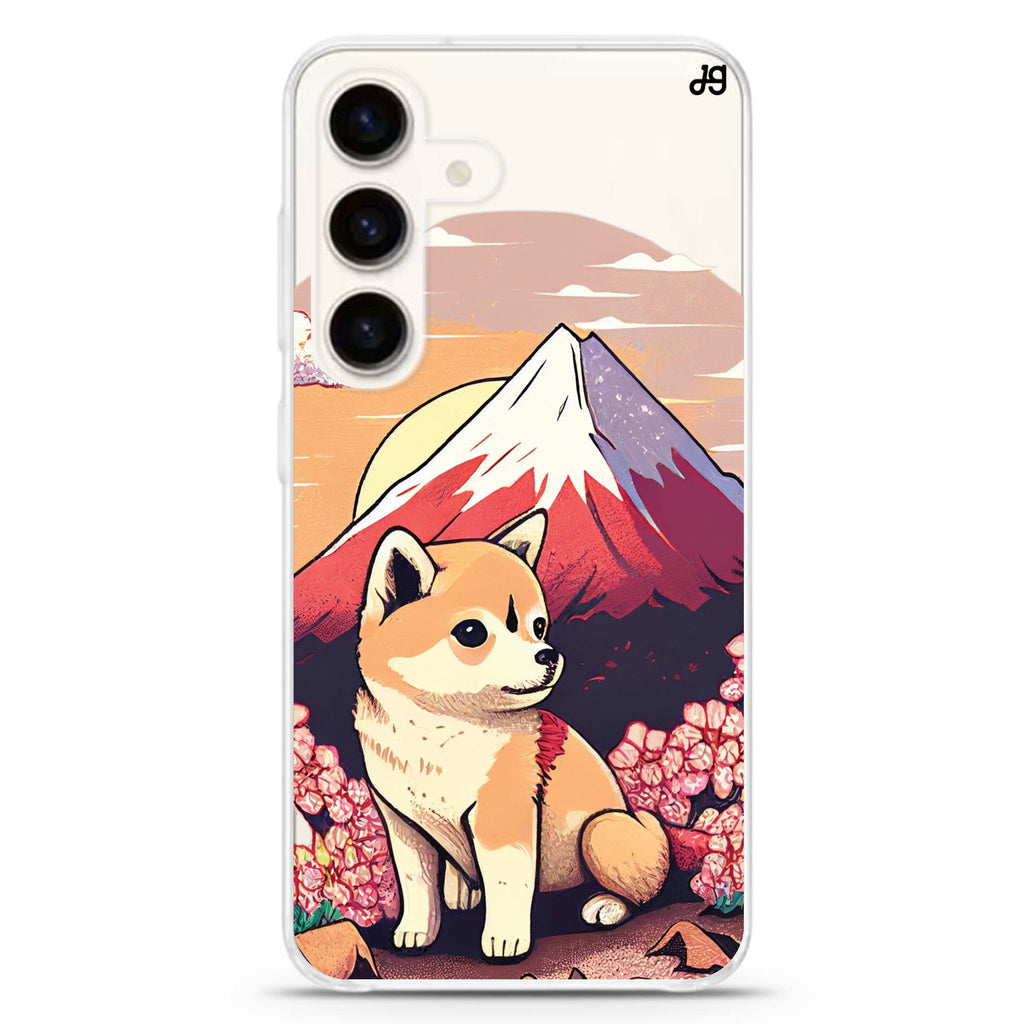 Shiba Inu & Fuji Mountain Samsung Galaxy Ultra Clear Case