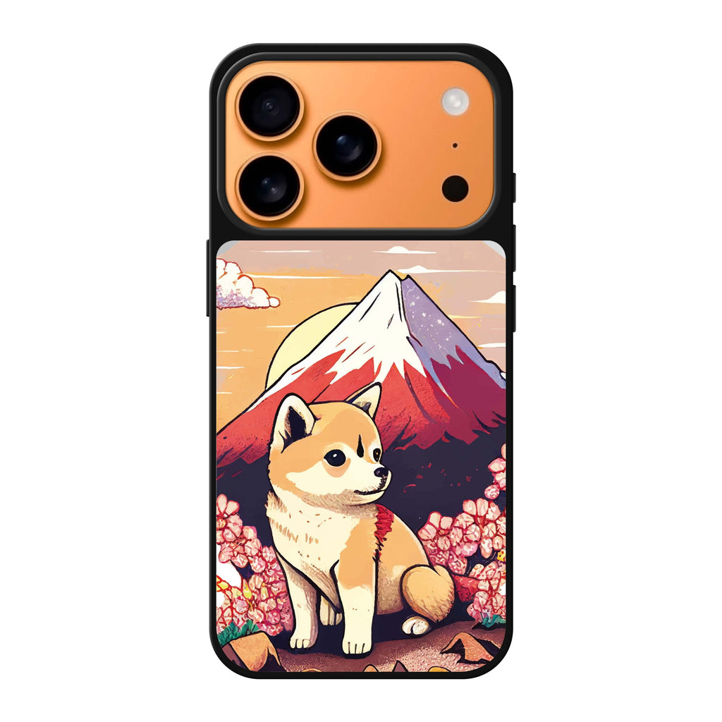 Shiba Inu & Fuji Mountain dog animal nature iPhone 17 Pro Max mirror case