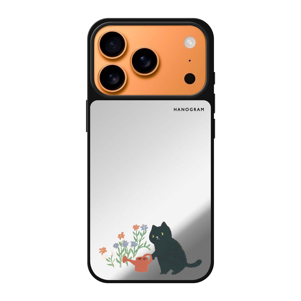 Purrfect Gardener cat animal cute iPhone 17 Pro Max mirror case