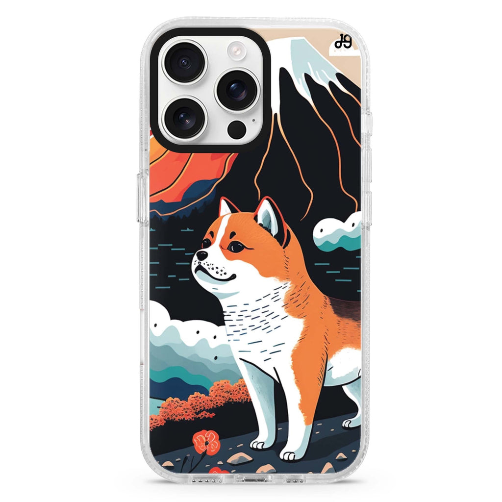 Shiba Inu with Fuji Mountain iPhone 16 Pro & 16 Pro Max Case - Personalized and Stylish Protection
