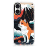 Shiba Inu with Fuji Mountain MagSafe Compatible iPhone 16 Ultra Clear Case - Personalized and Stylish Protection
