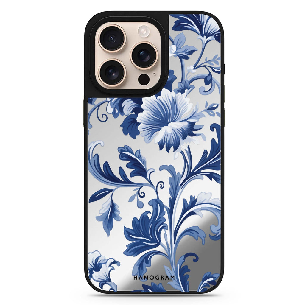 Reflective iPhone 16 Pro Mirror Case – Sky Botanica Design
