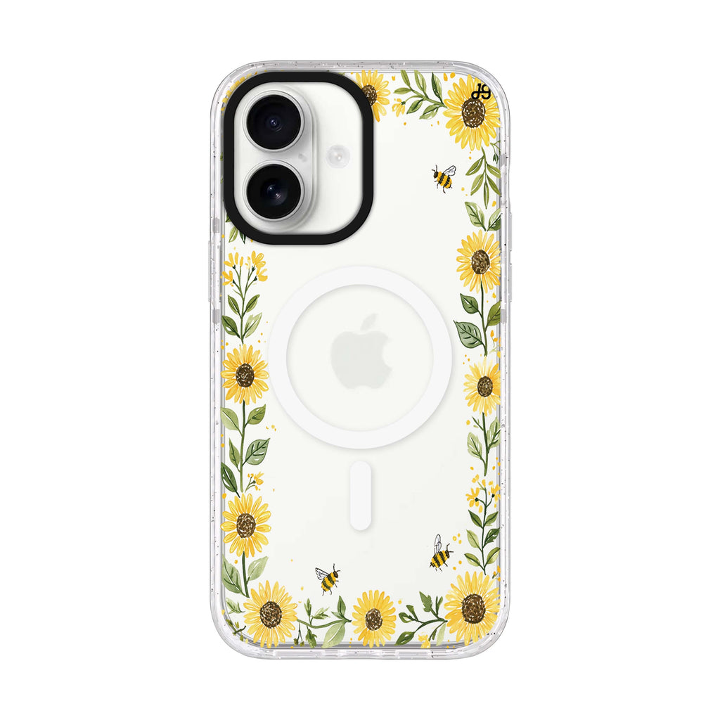 Honeybee Sunflower Border iPhone 17 Ultra Clear Case - product image 1