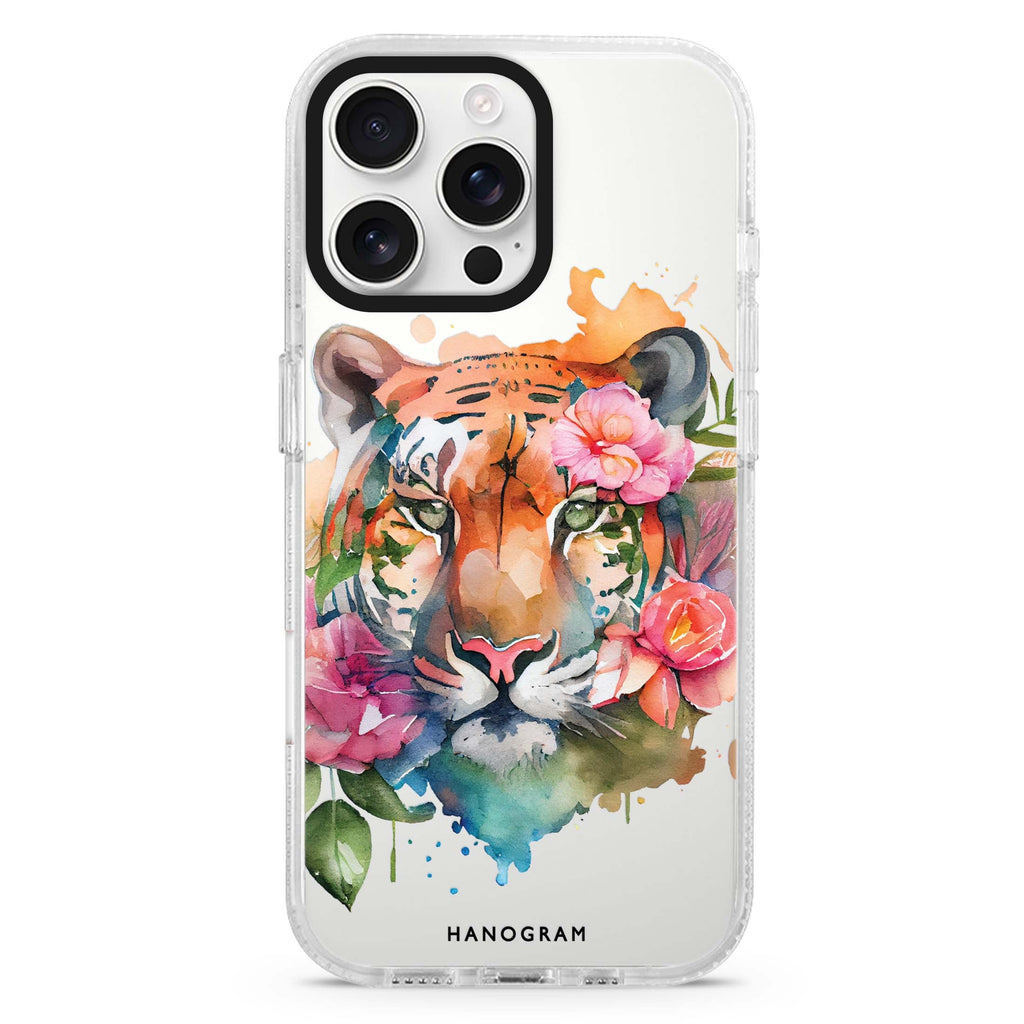 Floral Tiger iPhone 16 Pro & 16 Pro Max Case - Personalized and Stylish Protection