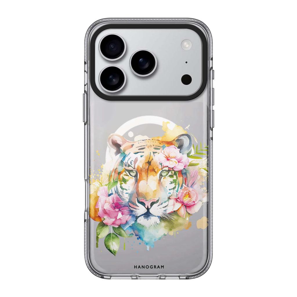 Floral Tiger flower tiger animal floral iPhone 17 Pro Max ultra clear case