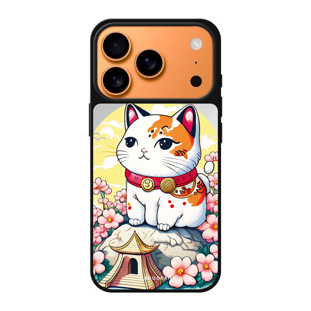 Cat & Flowers cat flower animal floral iPhone 17 Pro Max mirror case