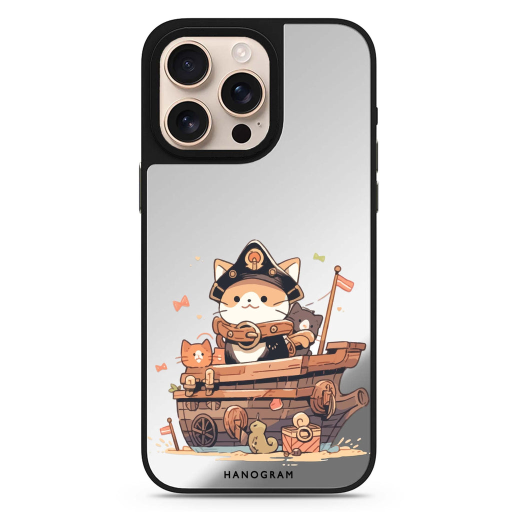 Buccaneer Kitty sleek reflective design iPhone 16/15/14 Pro Max & Pro mirror case