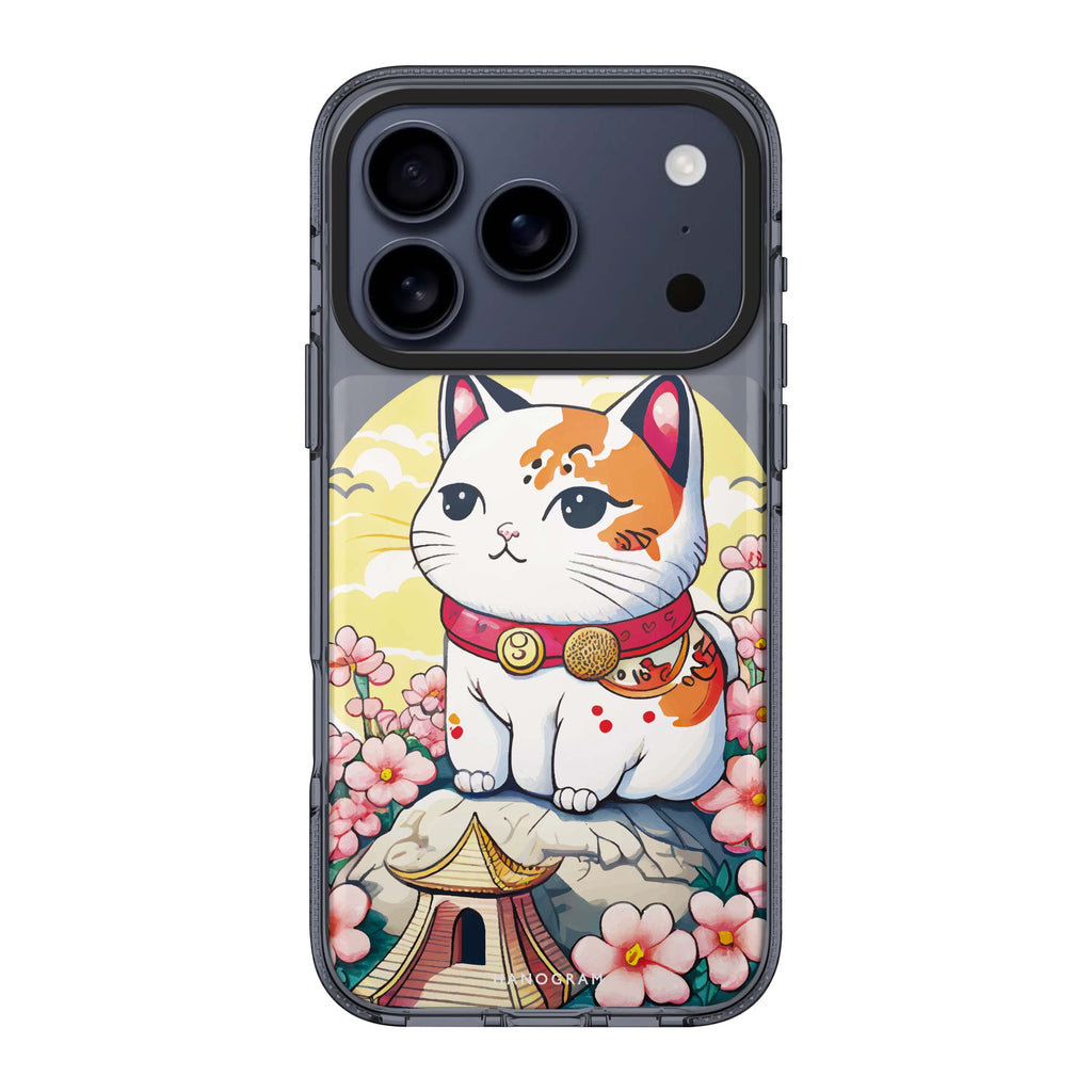 Cat & Flowers cat flower animal floral iPhone 17 Pro Max ultra clear case