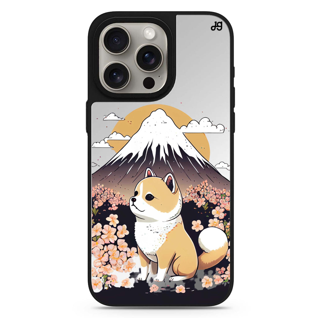 Shiba Inu & Japan MagSafe compatible mirror case for iPhone 16/15/14 Pro Max and Pro, main view
