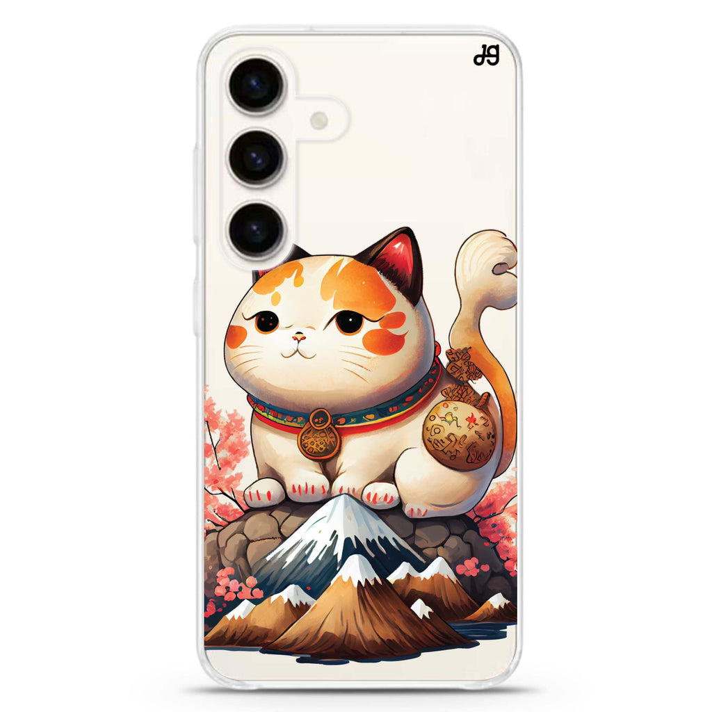 Kawaii Cat Samsung Galaxy Ultra Clear Case