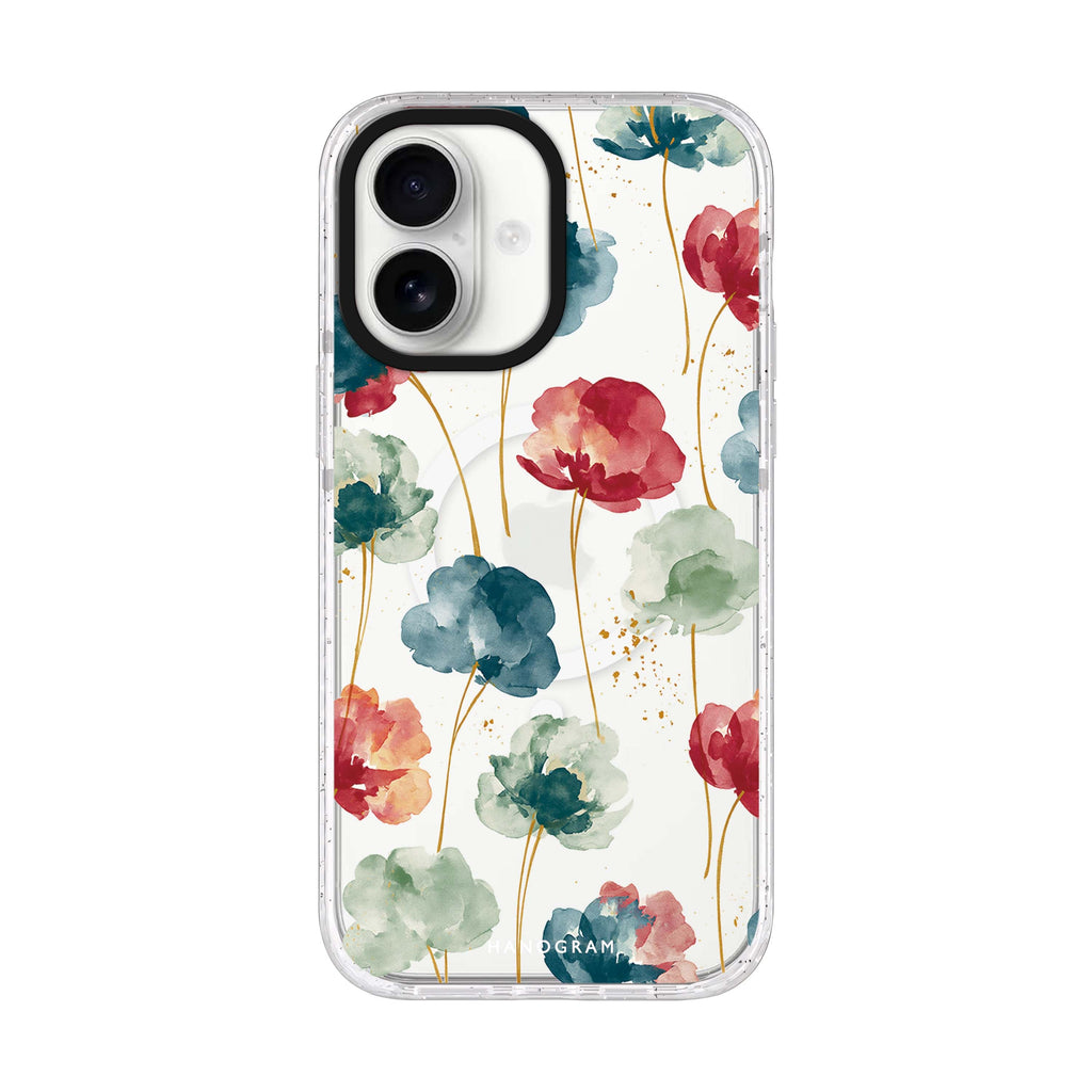 Jewel Petals on Golden Stems iPhone 17 Ultra Clear Case - product image 1