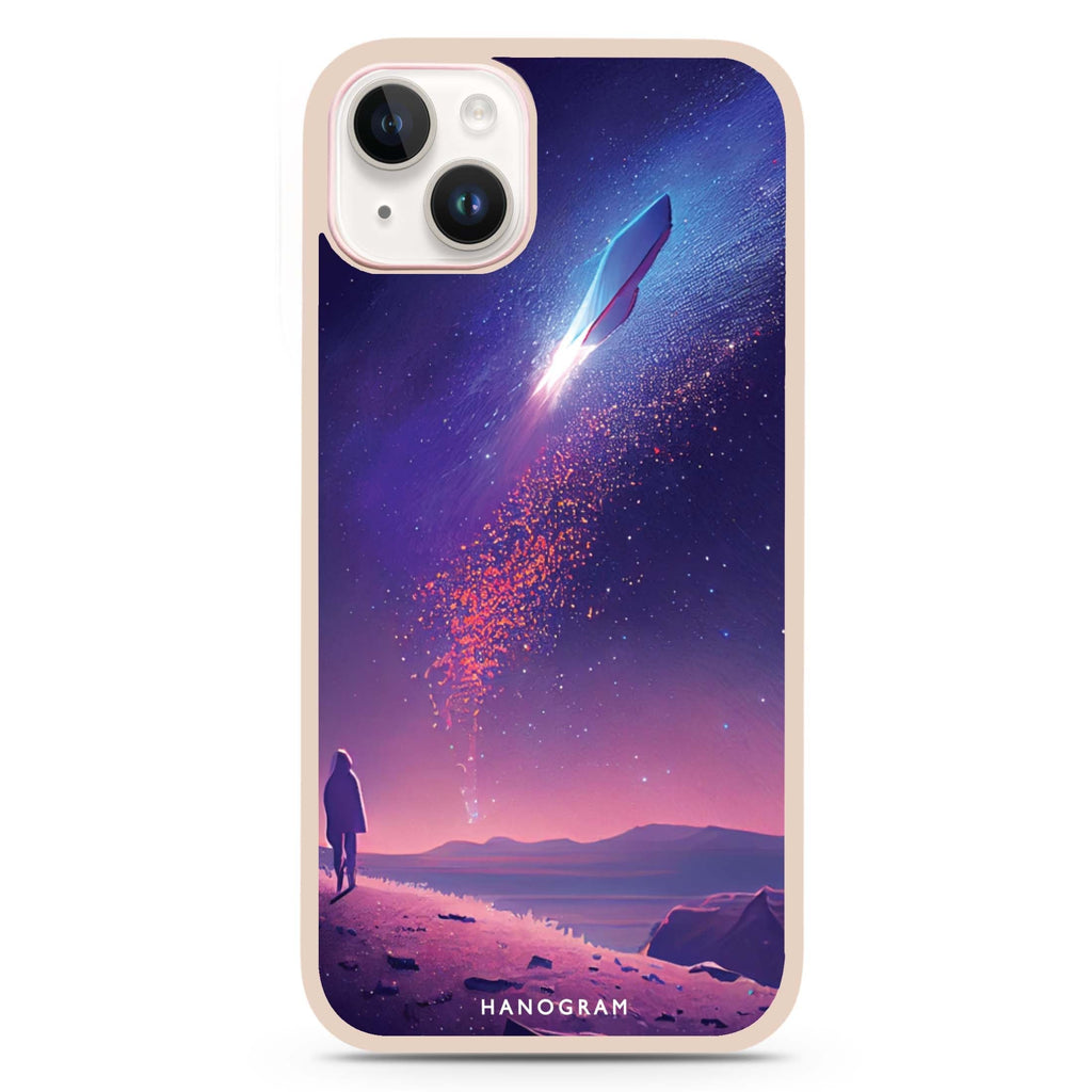Imagine the Galaxy II iPhone 15 Impact Guard Bumper Case