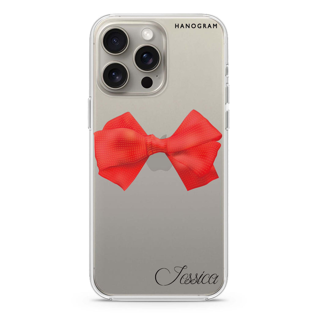 Red Bow iPhone Ultra Clear Case