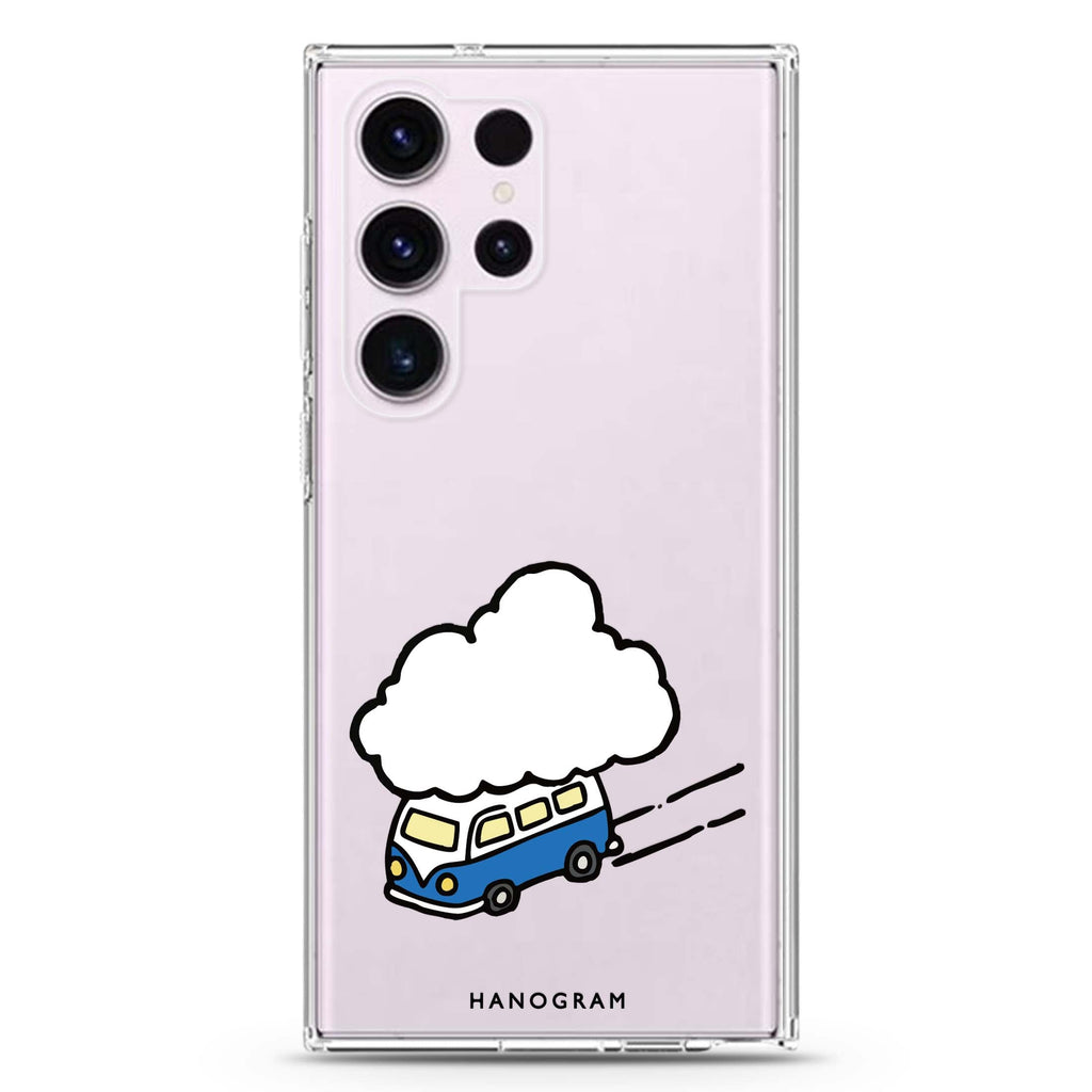 Cloud Trip Samsung Galaxy S26/S25/S24/S23/S22 Ultra ultra clear case, transparent design, main view