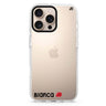 A Kiss custom name iPhone 16/15/14 Pro Max & Pro ultra clear case romantic design, front product view