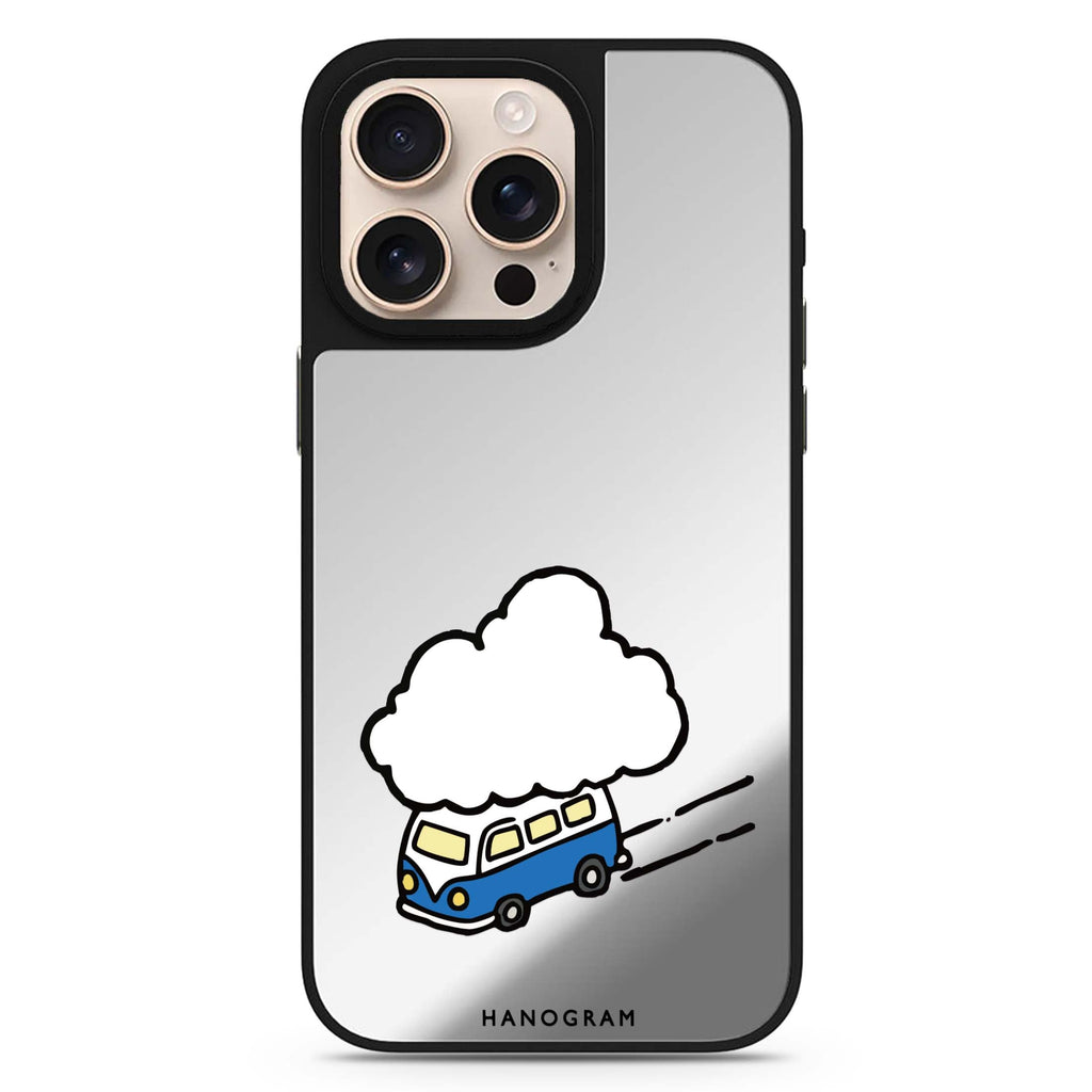 Cloud Trip MagSafe compatible mirror case for iPhone 16/15/14 Pro Max and Pro, main view