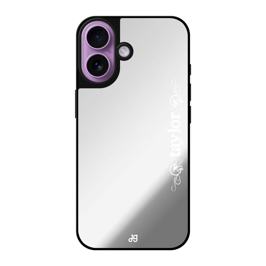 Reflective iPhone 16 Mirror Case –Grand Custom Name Design