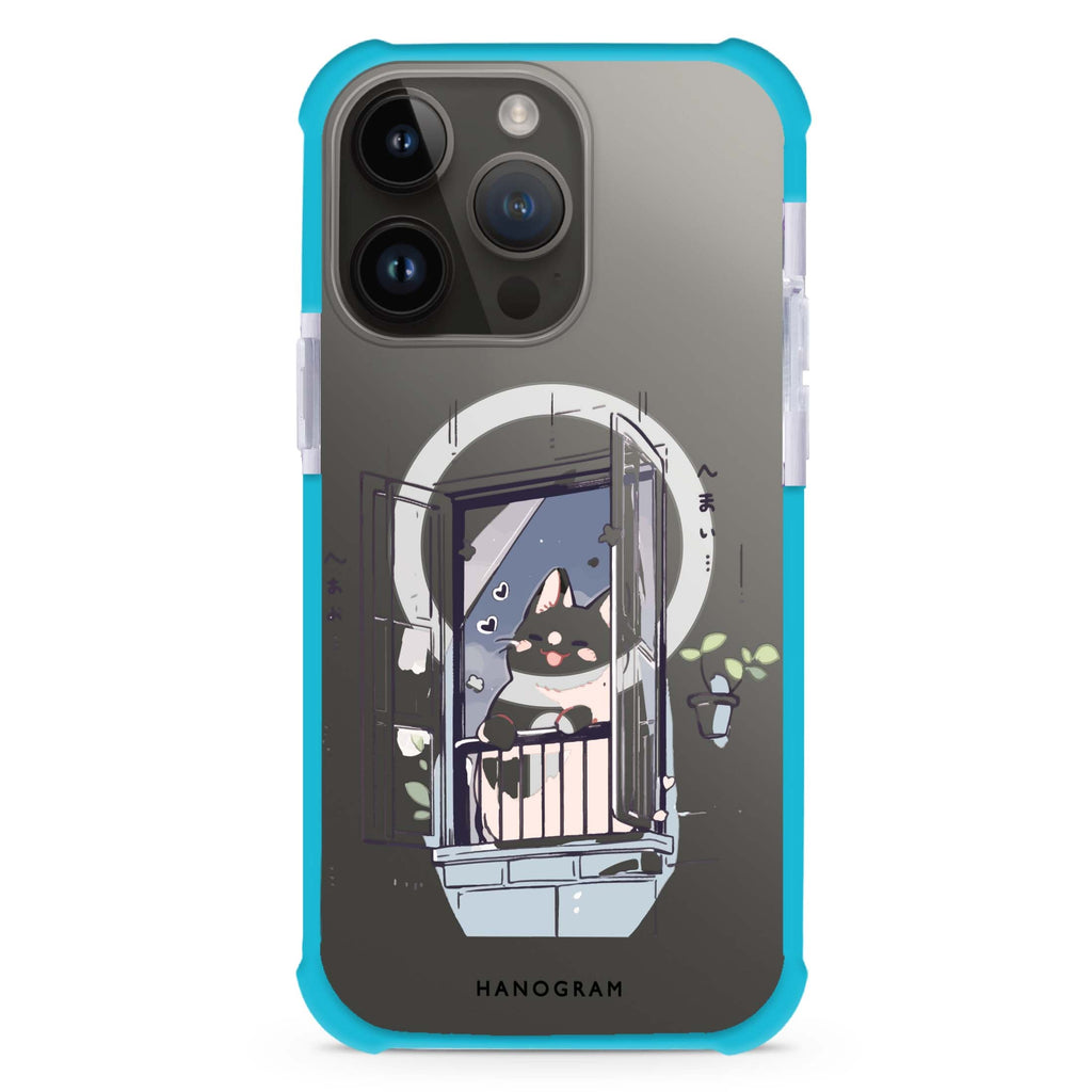 Ledge Lounging Kitty MagSafe Compatible Ultra Shockproof Case