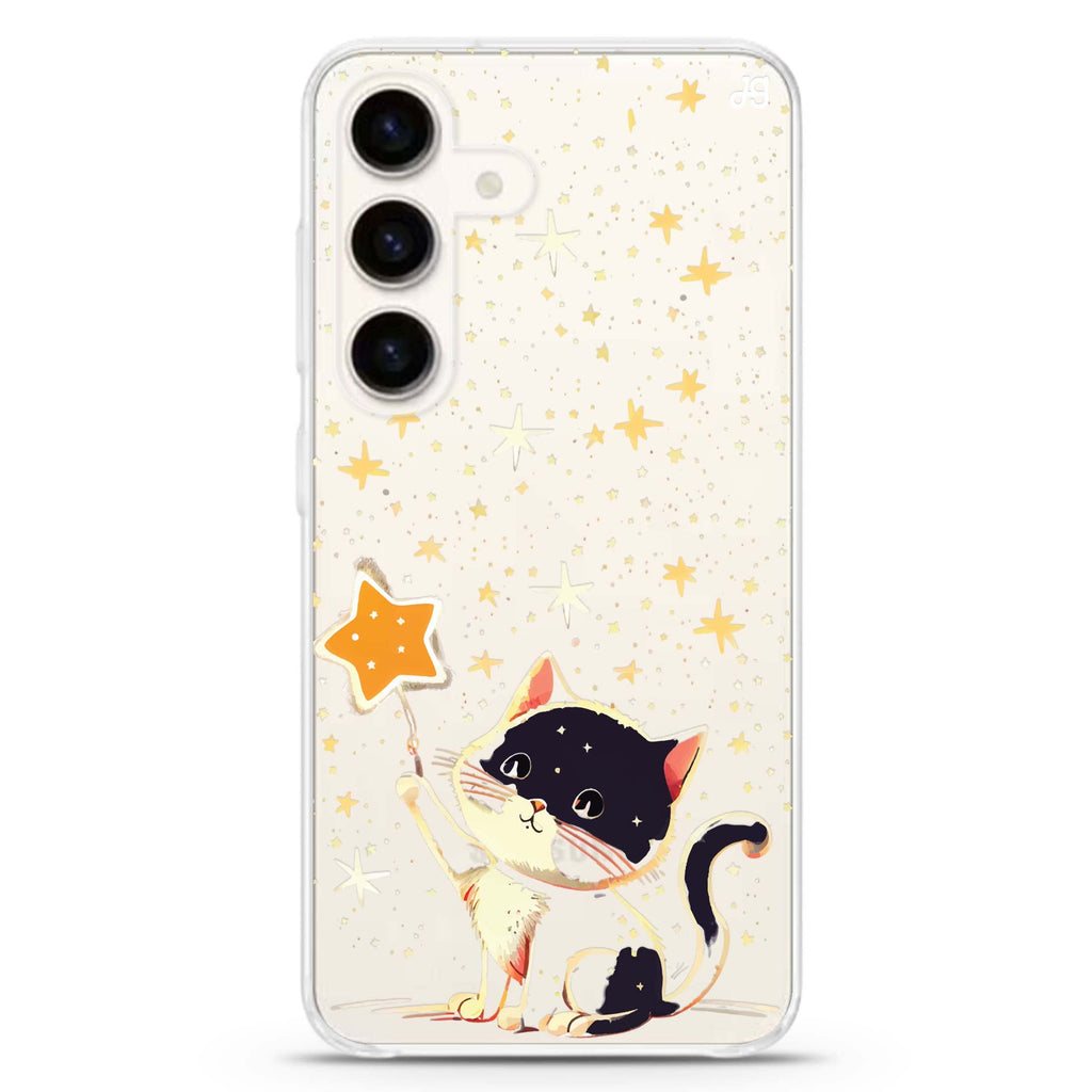Cat & Star Samsung Galaxy Ultra Clear Case