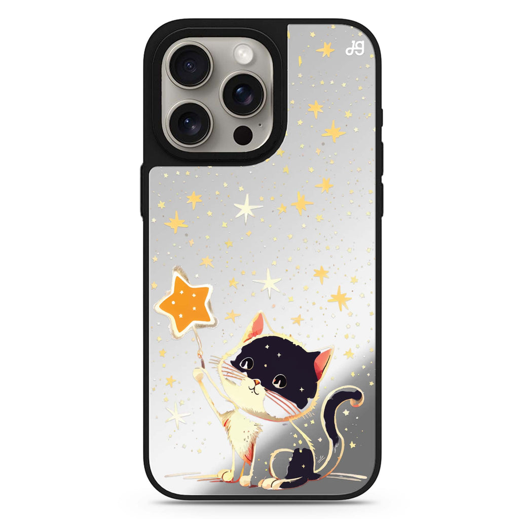 Cat & Star MagSafe compatible mirror case for iPhone 16/15/14 Pro Max and Pro, main view