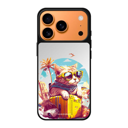Travel Cat cat animal travel iPhone 17 Pro Max mirror case