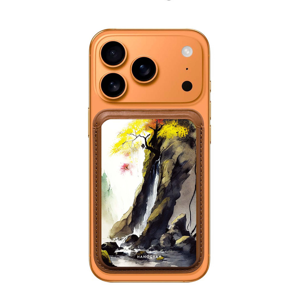 Japanese Painting MagSafe wallet for iPhone, slim magnetic card holder, main view