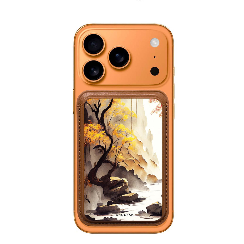 Japanese Painting MagSafe wallet for iPhone, slim magnetic card holder, main view