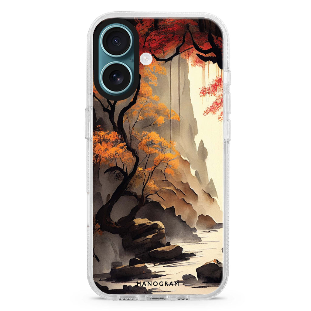 Japanese painting MagSafe Compatible iPhone 16 Ultra Clear Case - Personalized and Stylish Protection