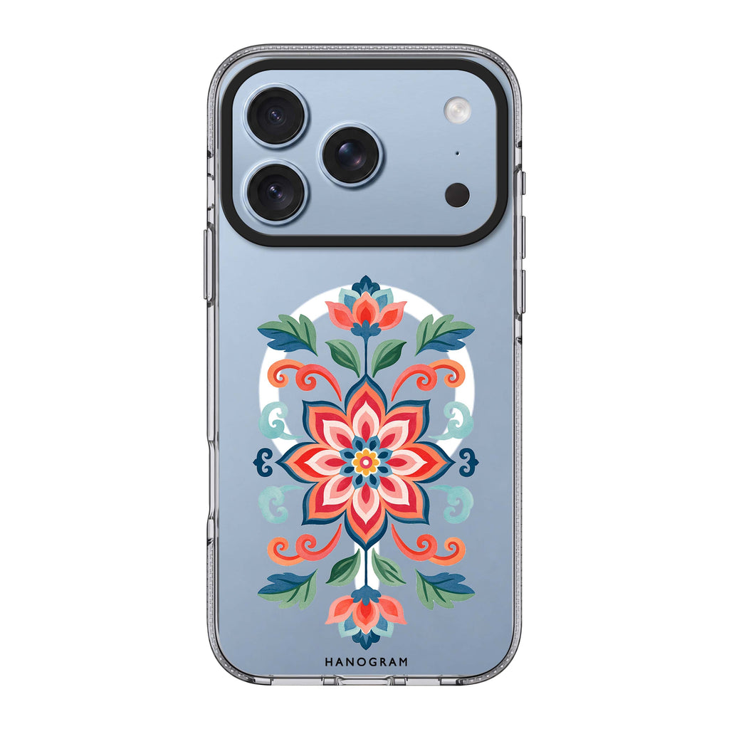 The Painted Folk Blossom iPhone 18 Pro Max Ultra Clear Case - Image 1