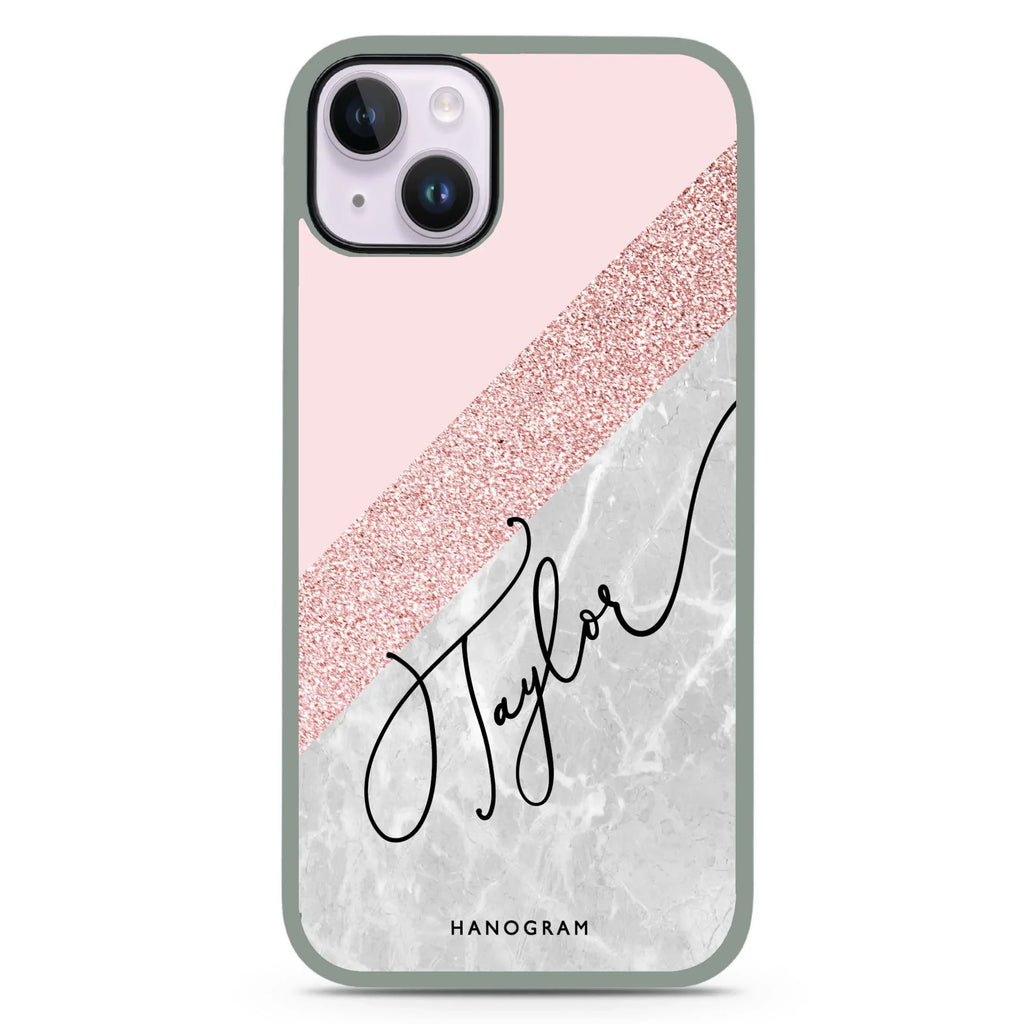 Marble Abstract II iPhone 15 Plus Impact Guard Bumper Case
