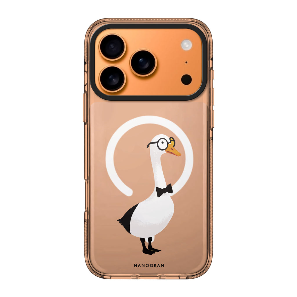 Gentleman Goose bird animal iPhone 17 Pro Max ultra clear case