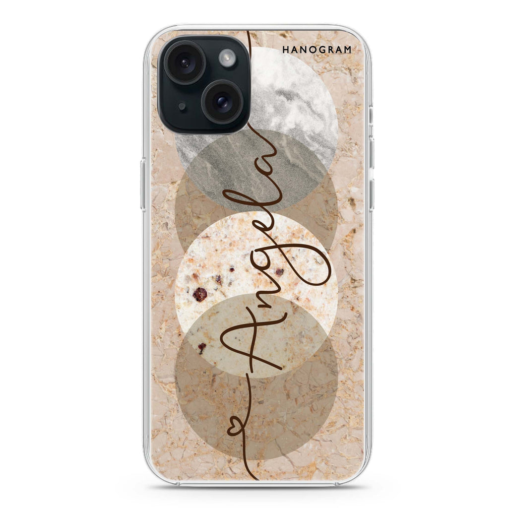 Artistic Marble I iPhone 15 plus Ultra Clear Case