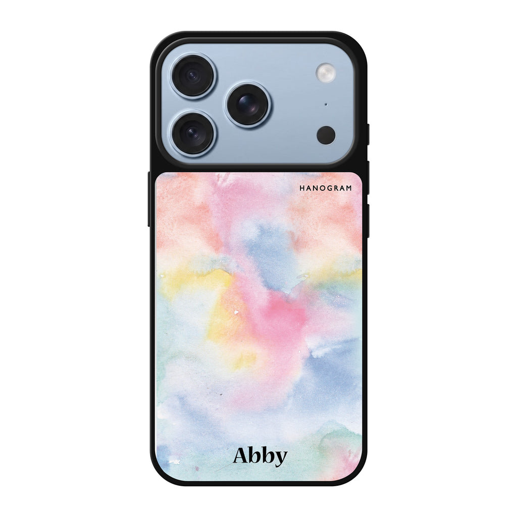 Magic Watercolour personalized name watercolor iPhone 18 Pro Max mirror case