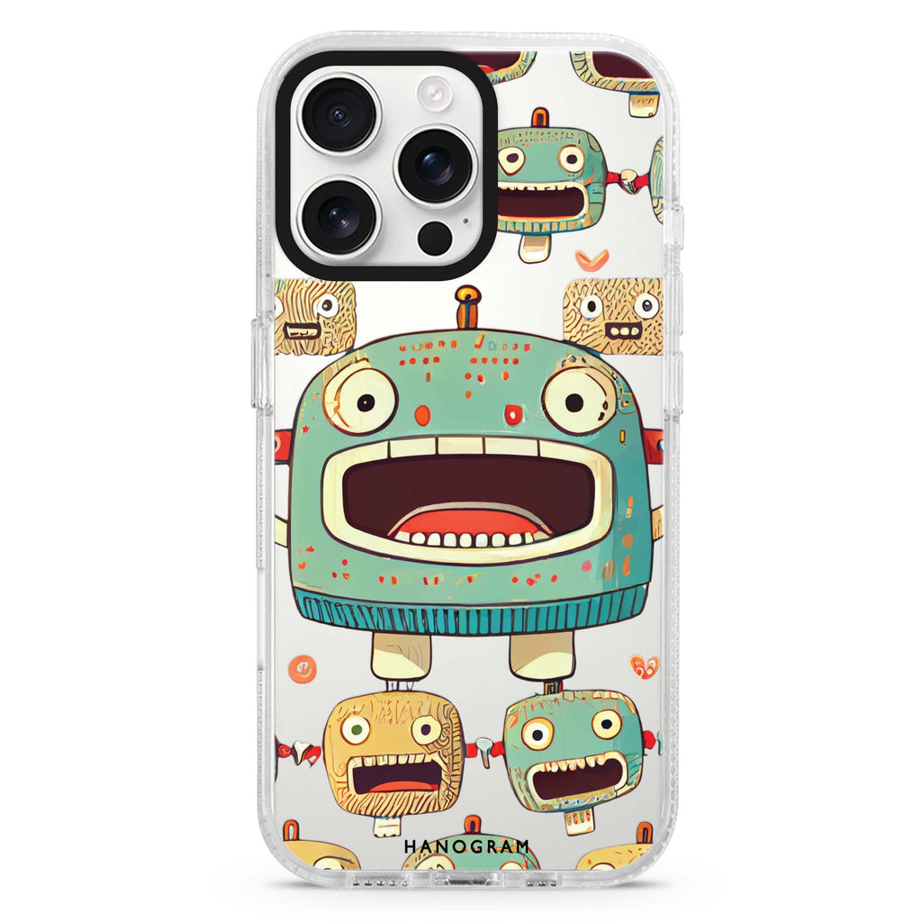 Cute robots iPhone 16 Pro & 16 Pro Max Case - Personalized and Stylish Protection