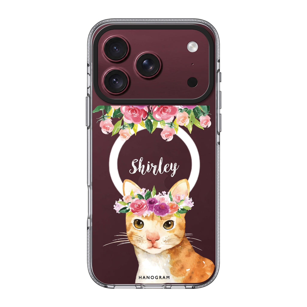 Floral and Cat Ultra Clear Case