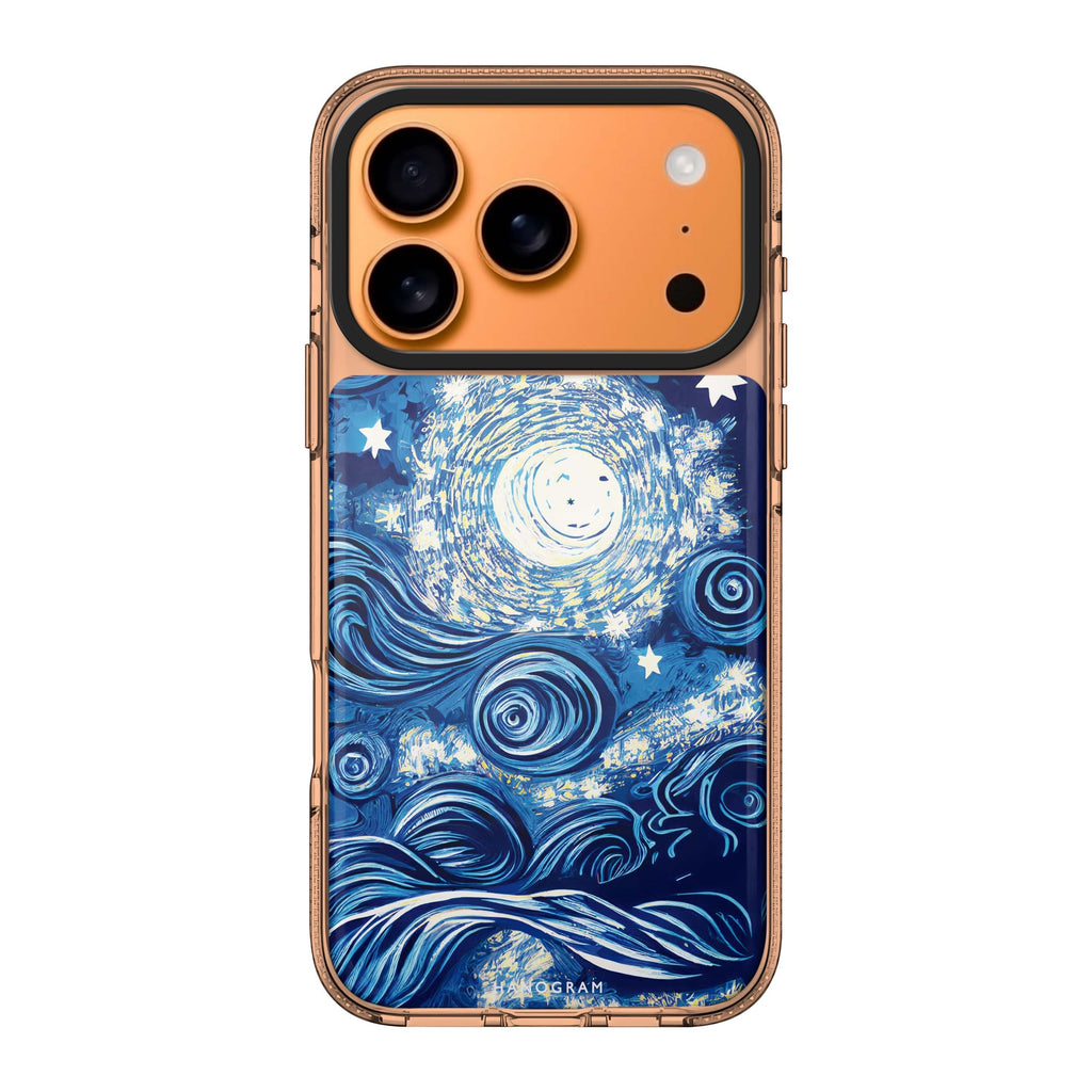 My Dream Night graphic whimsical dark iPhone 17 Pro Max ultra clear case