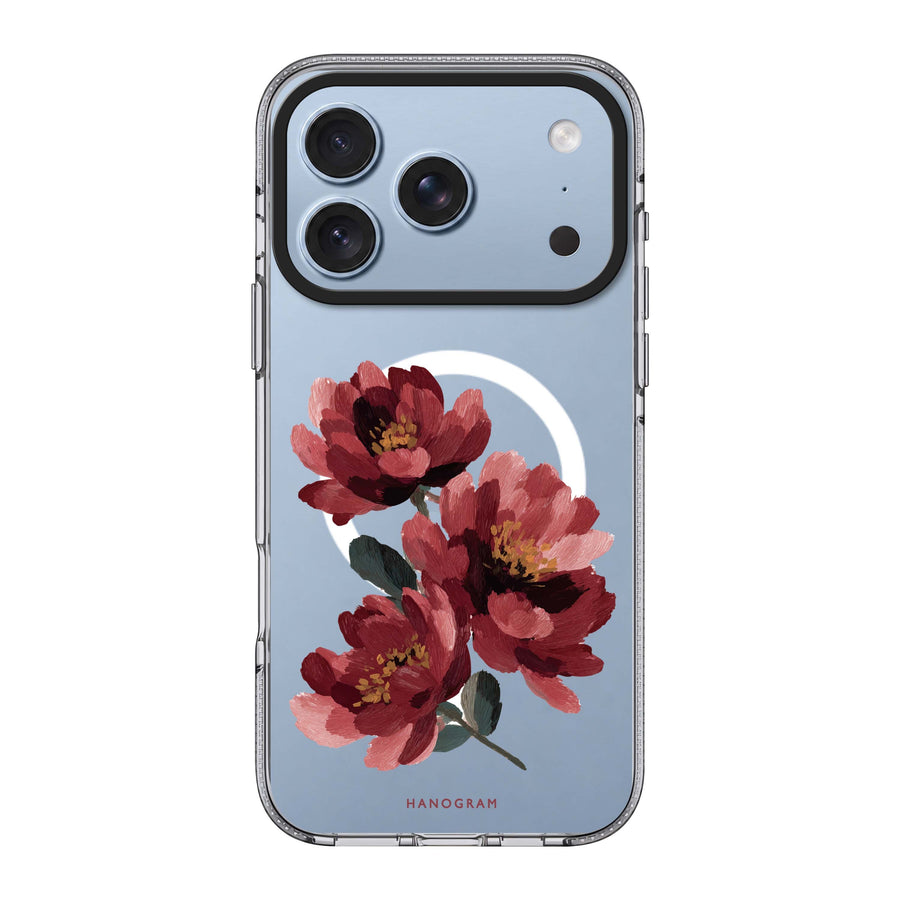 Crimson Peony Ultra Clear Case