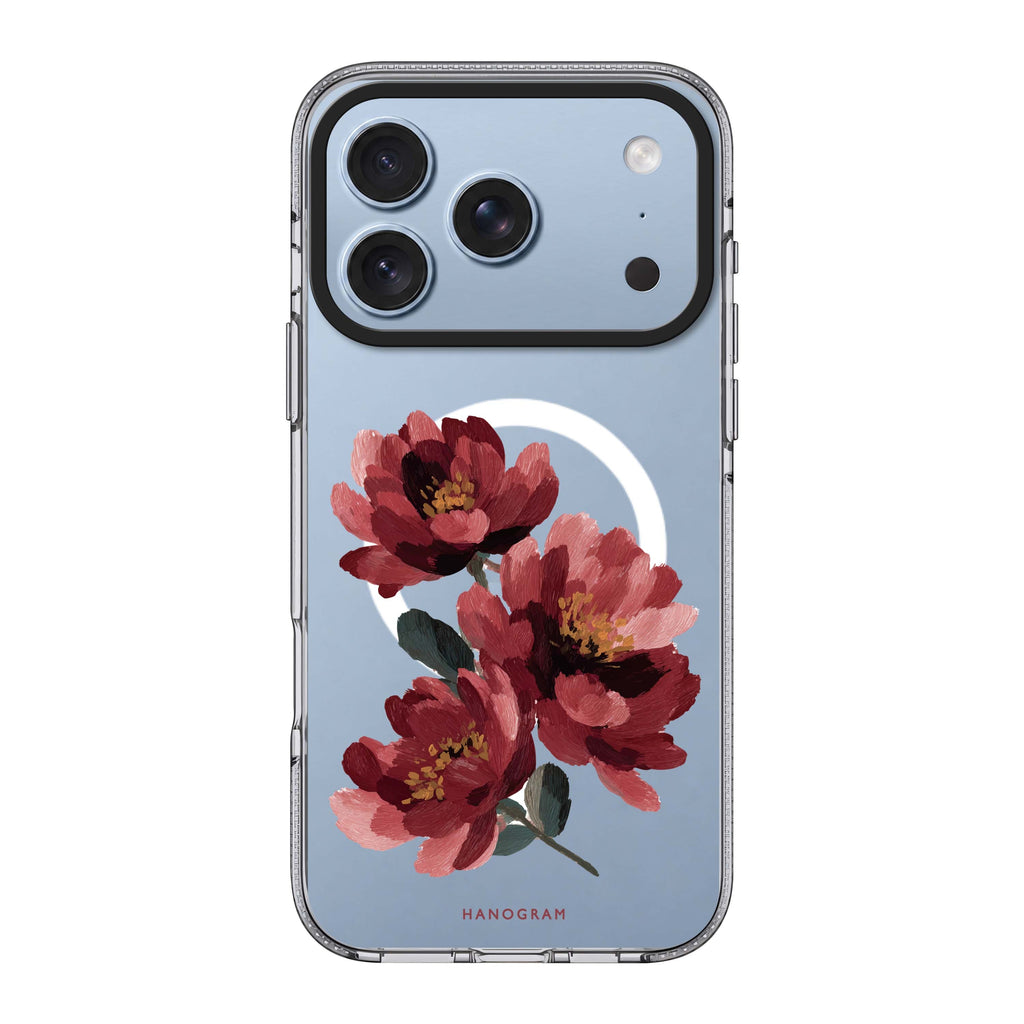 Crimson Peony Ultra Clear Case