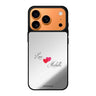 Sweet Heart #2 personalized name valentines heart romantic iPhone 17 Pro Max mirror case