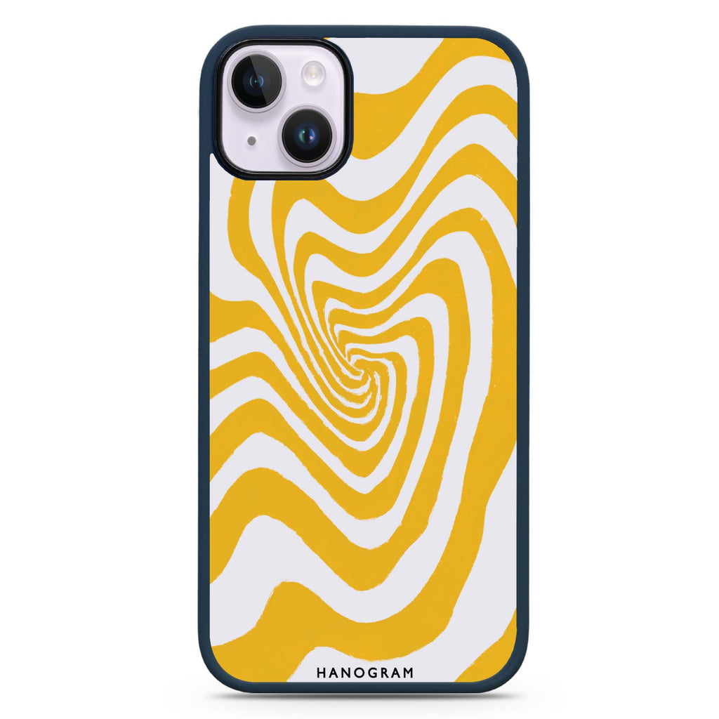 Abstract Paint Pattern iPhone 15 Impact Guard Bumper Case
