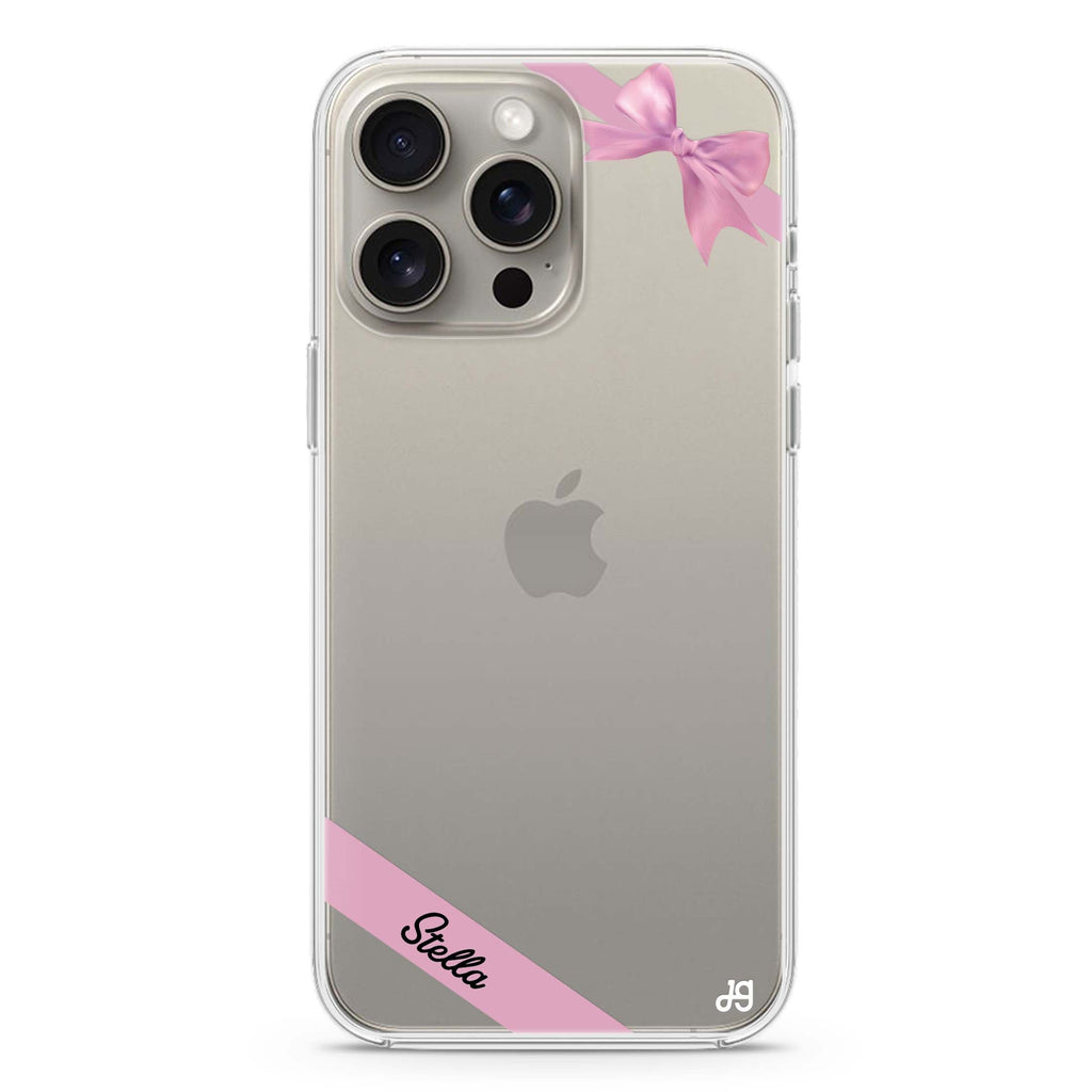 Pink Bow iPhone Ultra Clear Case