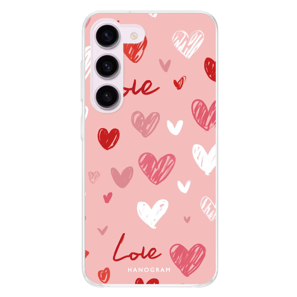 Love Grid Samsung Galaxy Ultra Clear Case