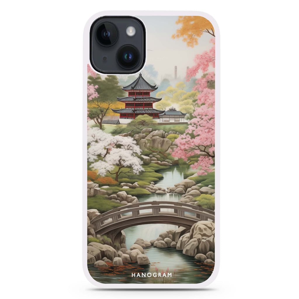 Oriental Blossom iPhone 15 Plus Impact Guard Bumper Case