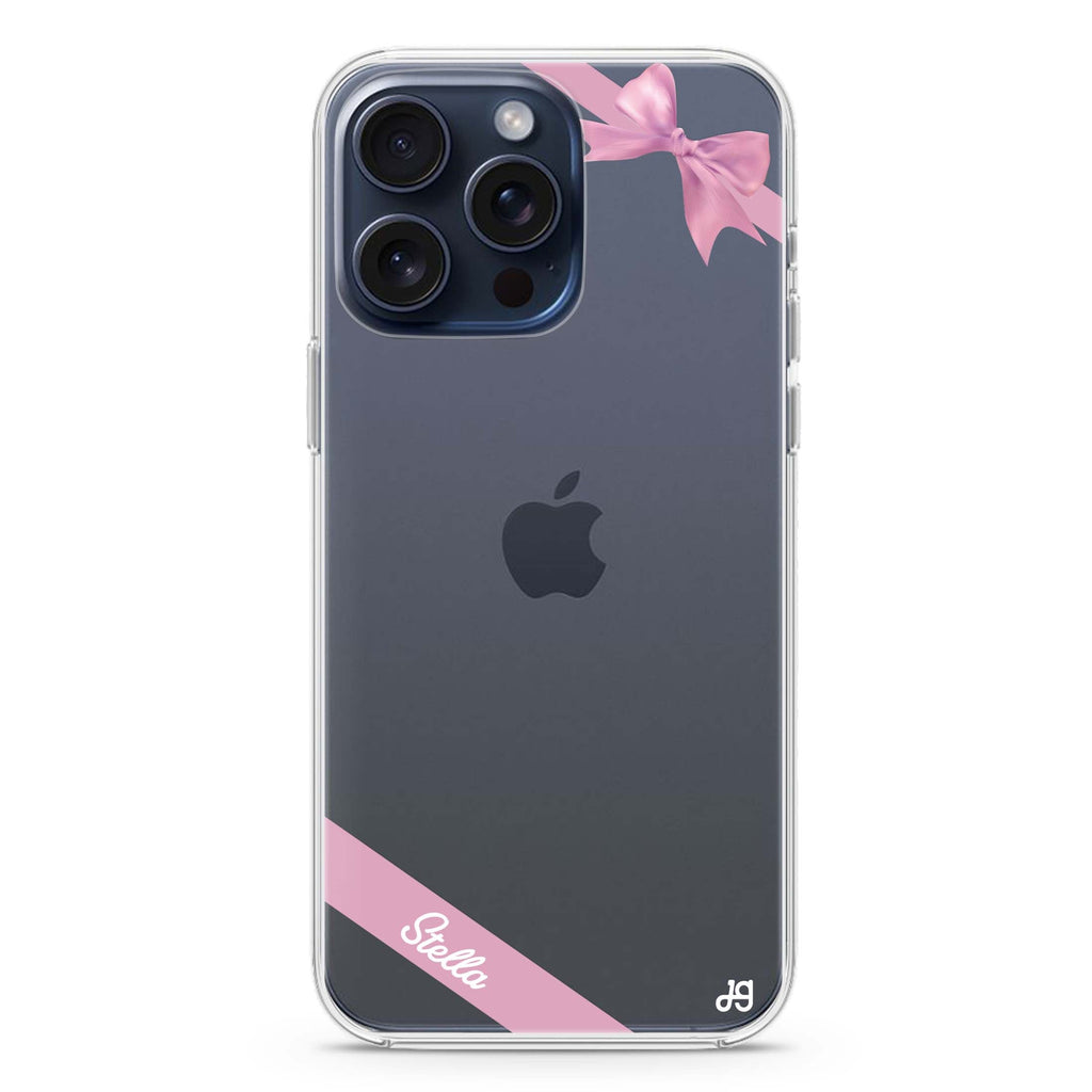 Pink Bow iPhone Ultra Clear Case