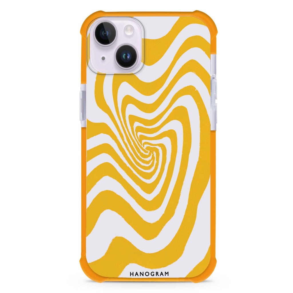 Abstract Paint Pattern iPhone 15 Plus Ultra Shockproof Case