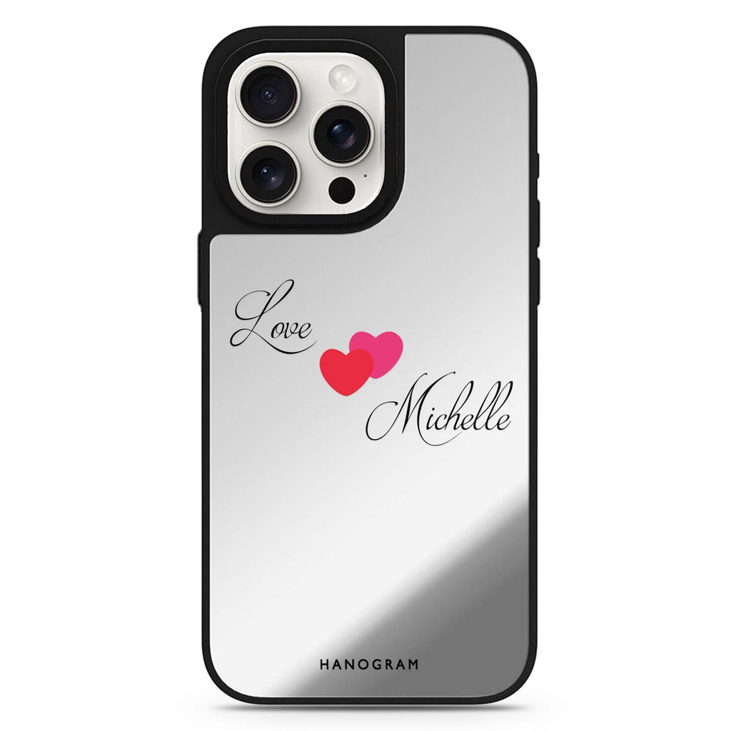 Sweet Heart #2 personalized name MagSafe mirror case for iPhone 16/15/14 Pro Max and Pro, main view