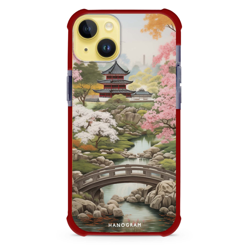 Oriental Blossom iPhone 15 Plus MagSafe Compatible Ultra Shockproof Case